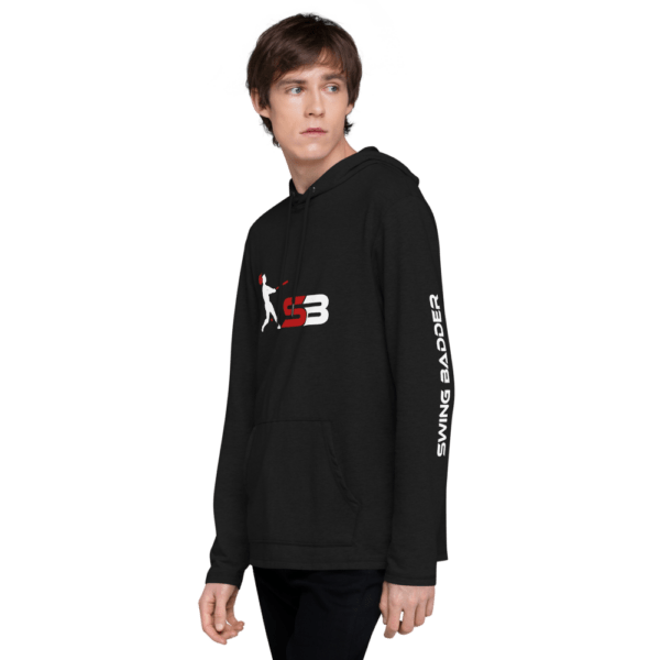 Unisex hoodie black left front